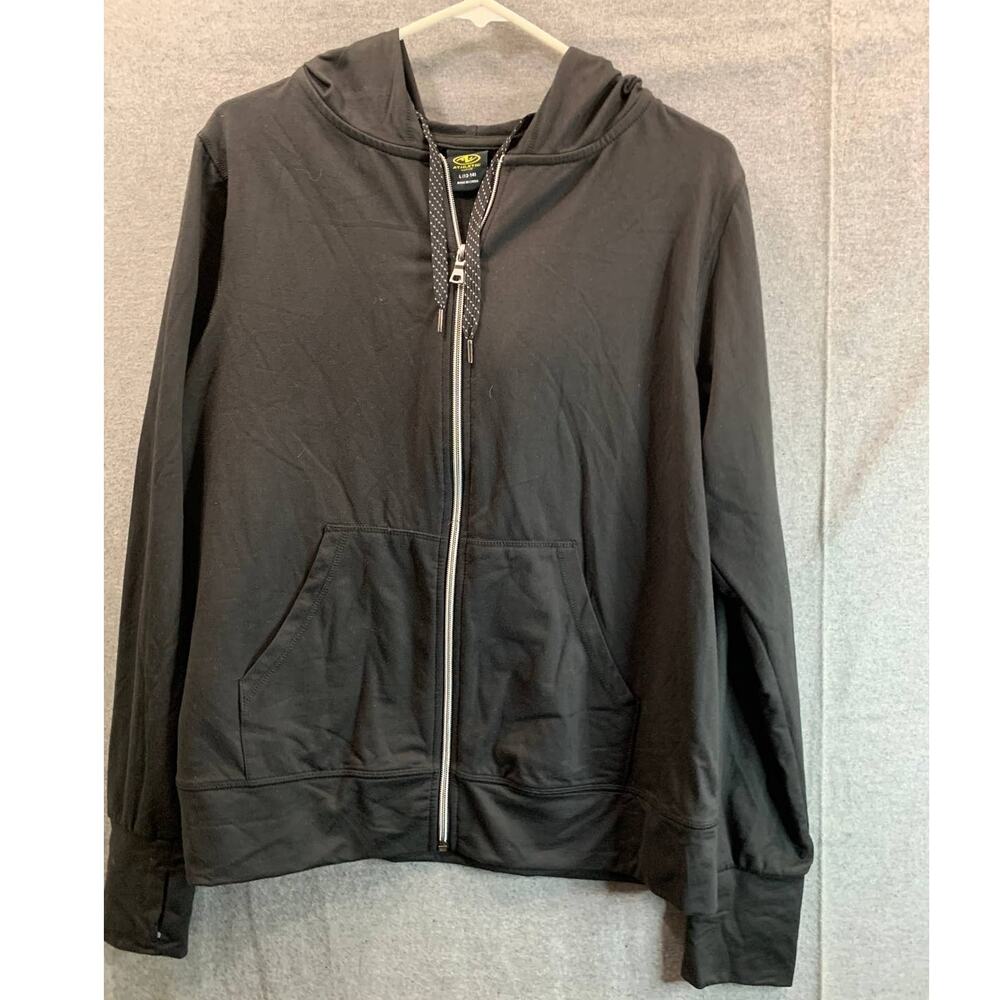 Athletic Works Women's Size Large Black Hoodie Full Zip
